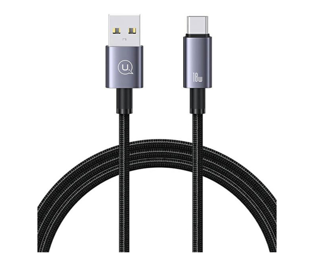 USAMS Kabel USB na USB-C 3A 1,2m Fast Charging stalowy - 1569068 - zdjęcie 2